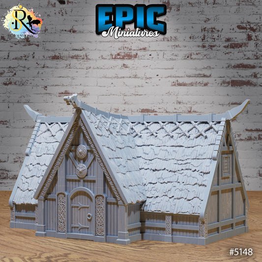 Viking House Large | Premium DnD Miniatures | High Quality Resin | D&D RPG