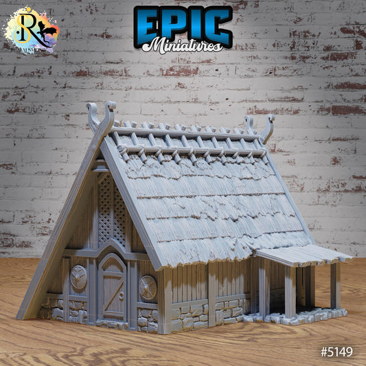Viking House Small | Premium DnD Miniatures | High Quality Resin | D&D RPG