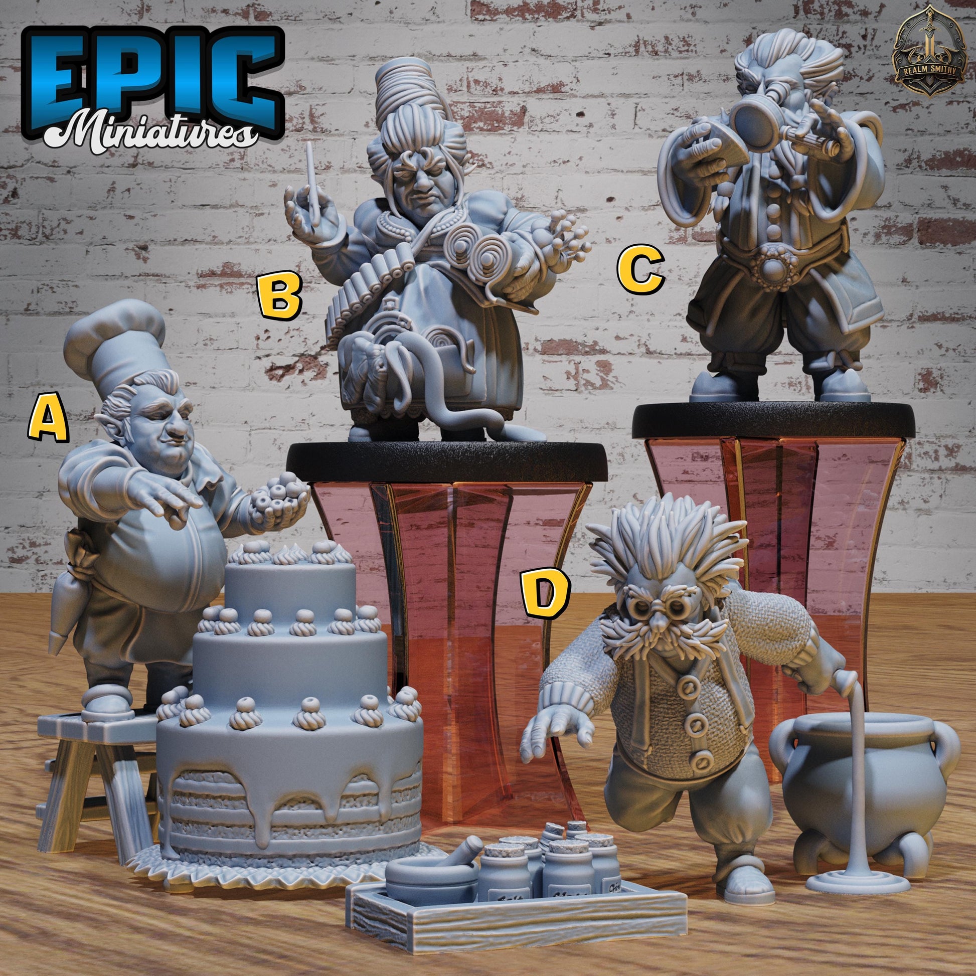 Halfling Villagers - 2/2 - (Medium) | Premium DnD Miniatures | High Quality Resin | D&D RPG