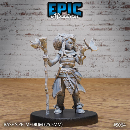 Halfling Druid (Medium) | Premium DnD Miniatures | High Quality Resin | D&D RPG