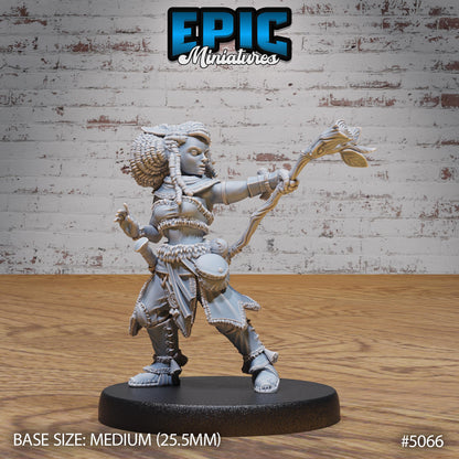 Halfling Druid (Medium) | Premium DnD Miniatures | High Quality Resin | D&D RPG