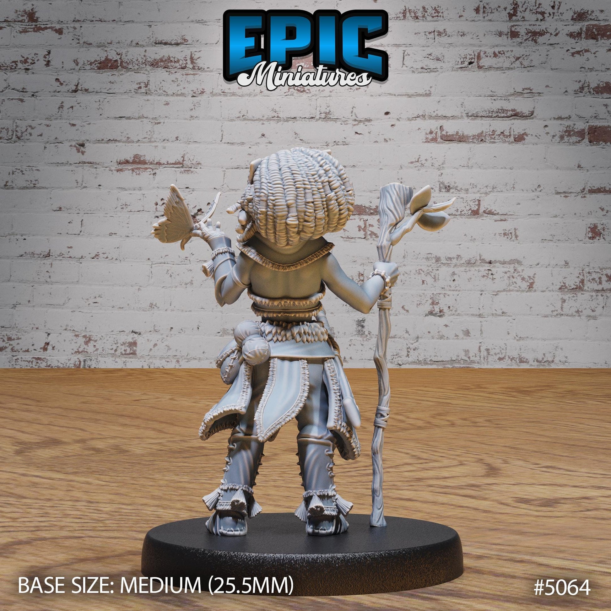 Halfling Druid (Medium) | Premium DnD Miniatures | High Quality Resin | D&D RPG