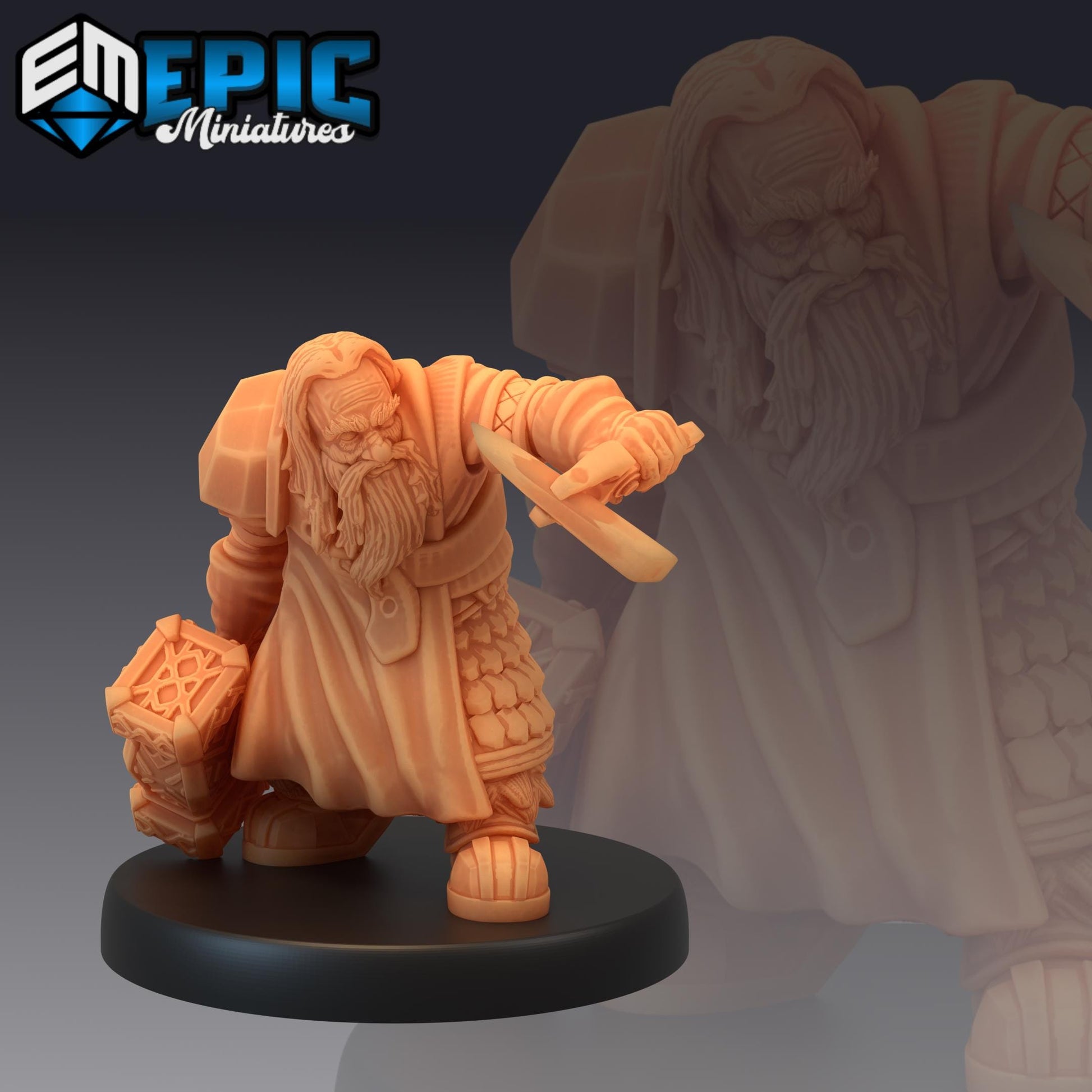 Dwarf Army (Medium) | #051 - Dwarven Mines | EPIC 28mm | Dwarves, Fighters, LOTR, Clan, Horn, Torch, Axes, Rage, Armies