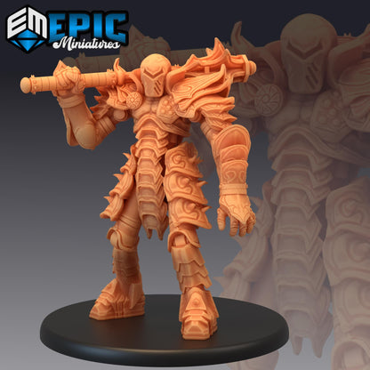Iron Golem (Large) | #051 - Dwarven Mines | EPIC 28mm | Automaton, Golems, Construct, Machine, BG3, Guards, Security, Sentry