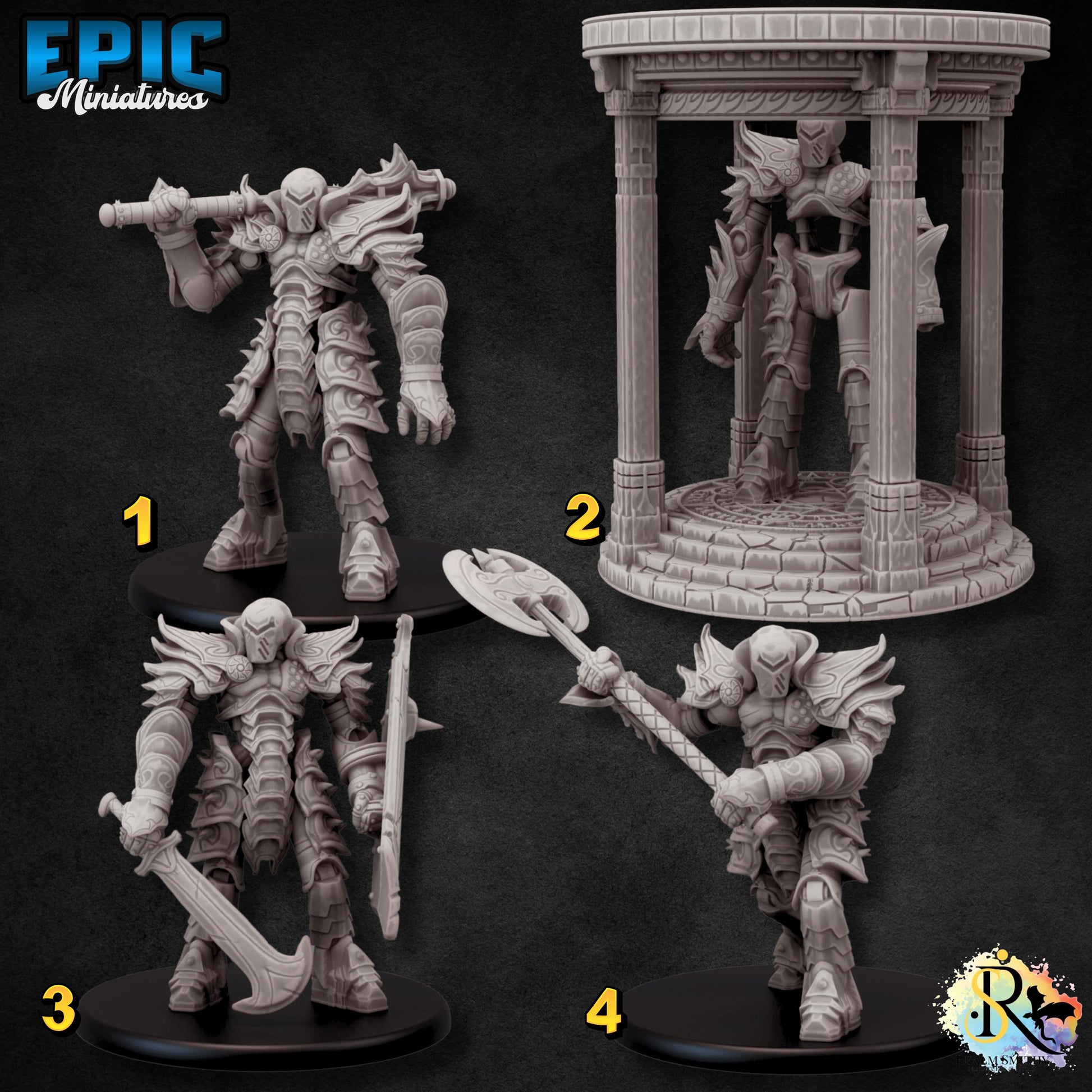 Iron Golem (Large) | #051 - Dwarven Mines | EPIC 28mm | Automaton, Golems, Construct, Machine, BG3, Guards, Security, Sentry