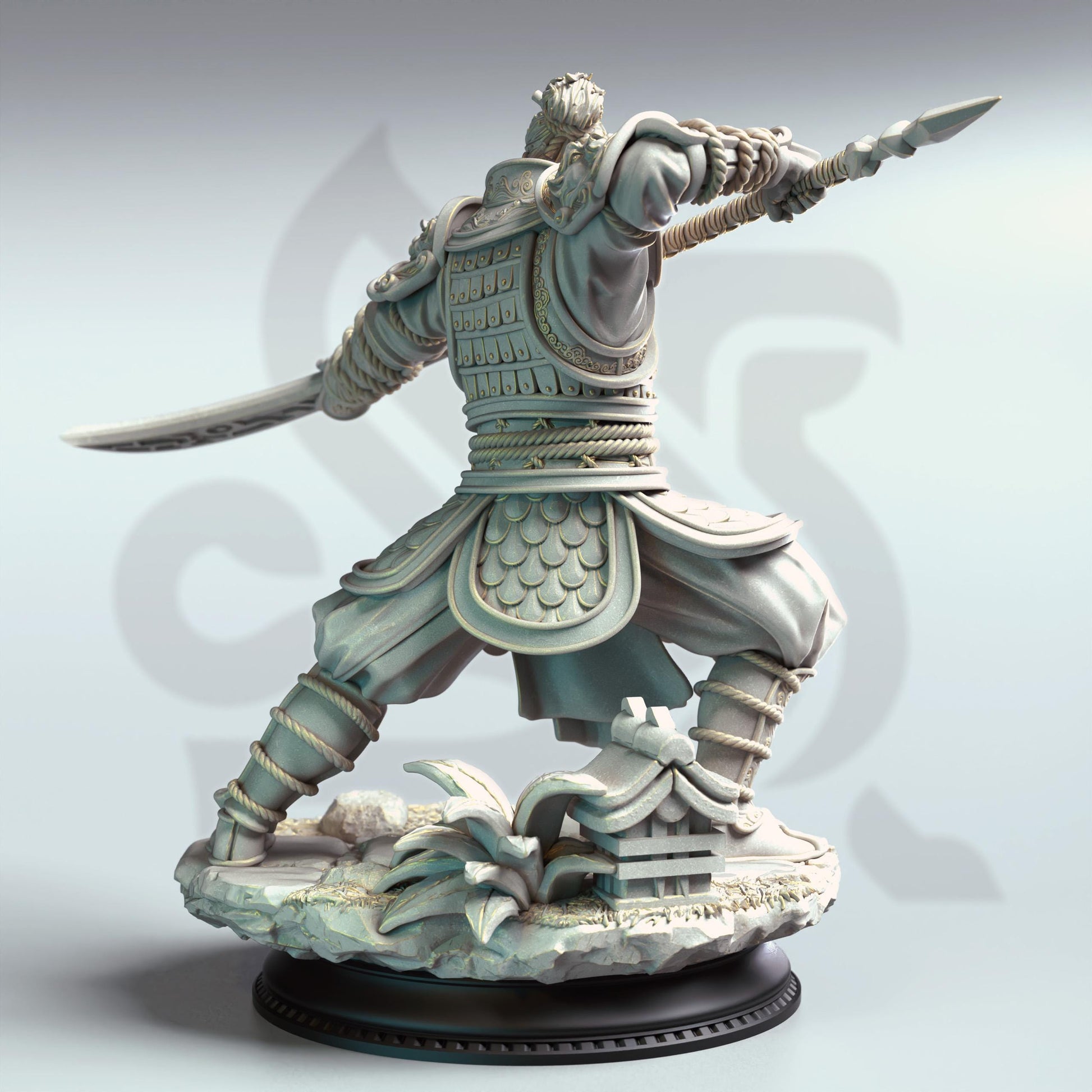 Hu Shen - Commander from the East (Medium) | DM Stash | 32mm Scale | Premium DnD Miniature High Quality Resin