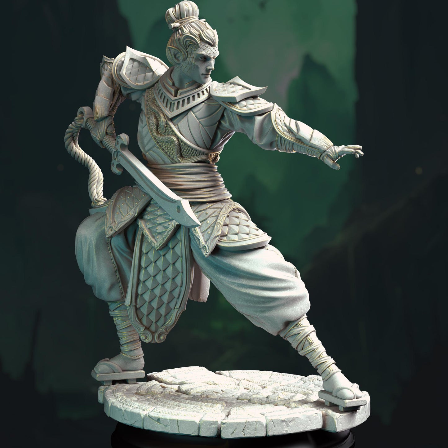 Jin Shi - Serpentfolk Commander (Medium) | DM Stash | 32mm Scale | Premium DnD Miniature High Quality Resin