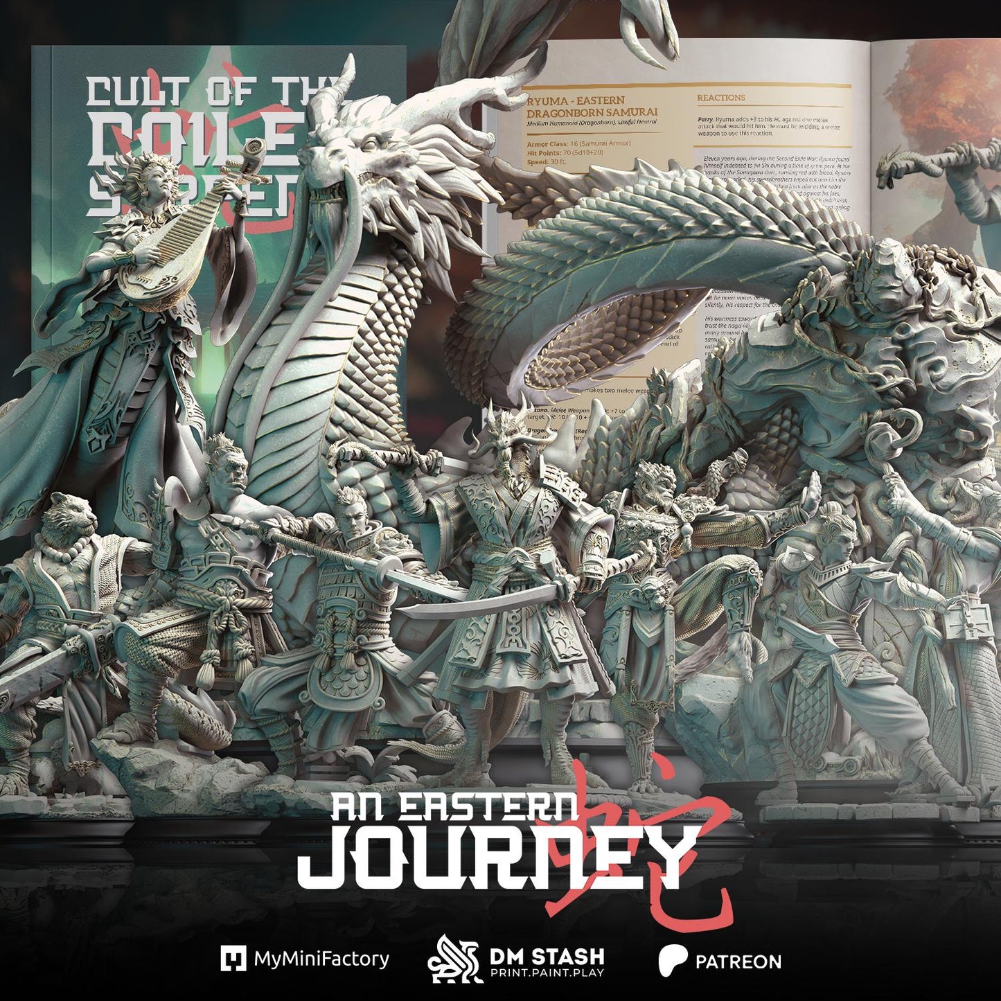 Yin Zhu - The Snake Charmer (Medium) | DM Stash | 32mm Scale | Premium DnD Miniature High Quality Resin