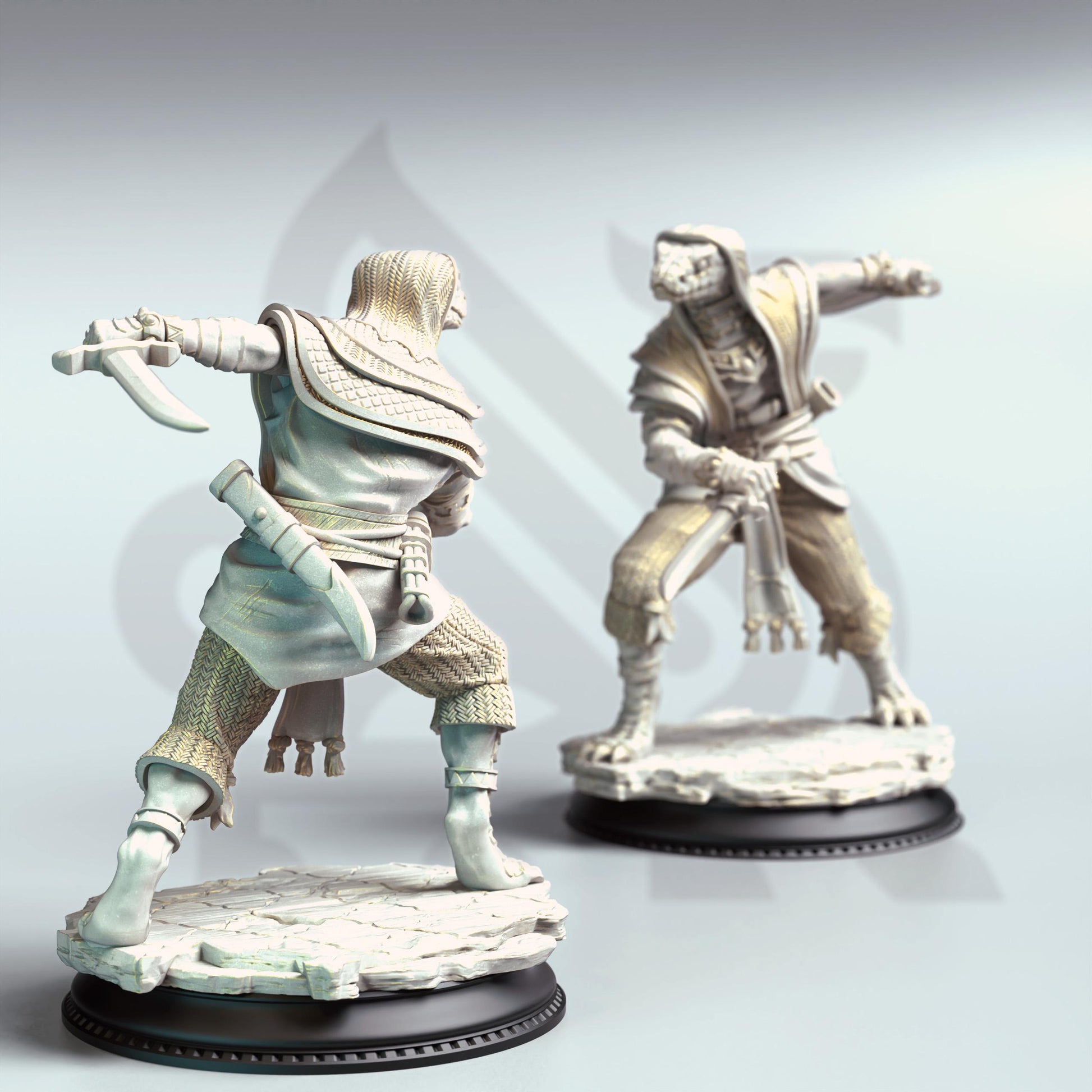 Shyasara - Snakemen Cultists (Medium) |DM Stash| 32mm Scale | Premium DnD Miniature High Quality Resin | Yuan-ti, Cultist, Sorcerer, Serpent