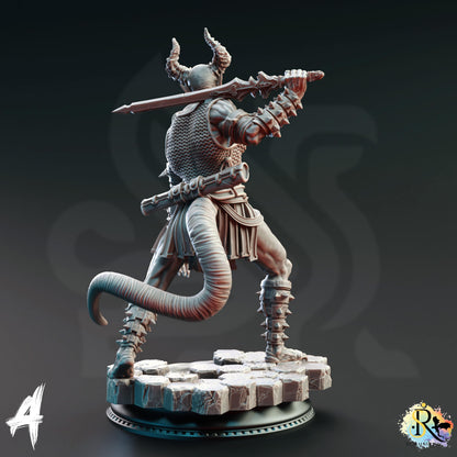 Demons of the Abyss - Nosmeni Warriors (Medium) | DM Stash | 32mm Scale | Devils & Divine Pack