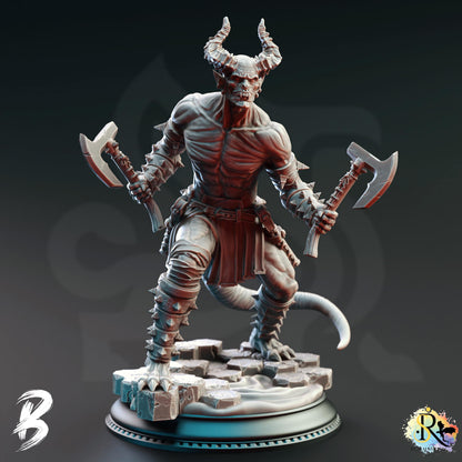 Demons of the Abyss - Nosmeni Warriors (Medium) | DM Stash | 32mm Scale | Devils & Divine Pack