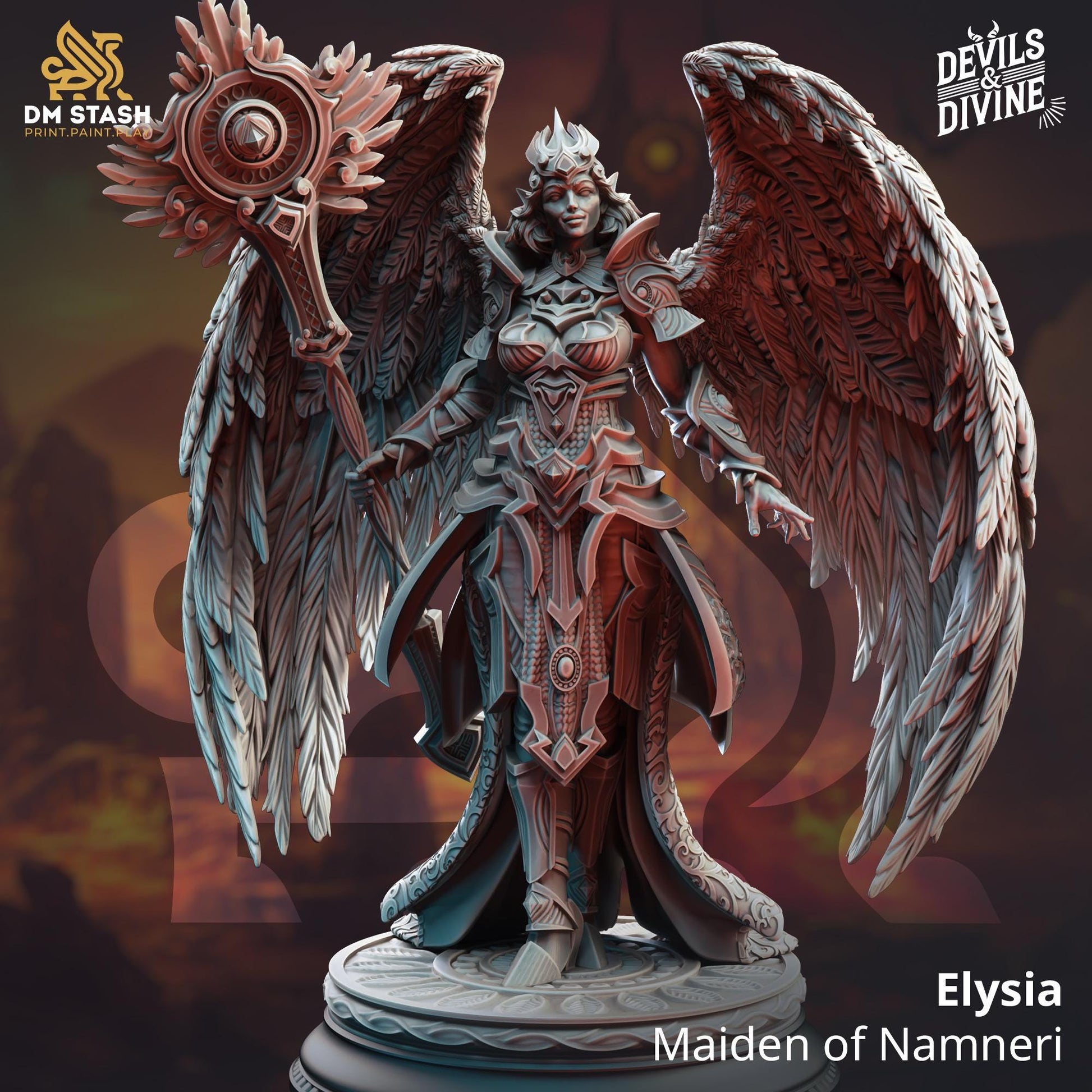 Elysia - Maiden of Namneri (Medium) | DM Stash | 32mm Scale | Devils & Divine Pack