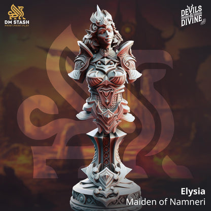 Elysia - Maiden of Namneri (BUST) | DM Stash | 32mm Scale | Devils & Divine Pack