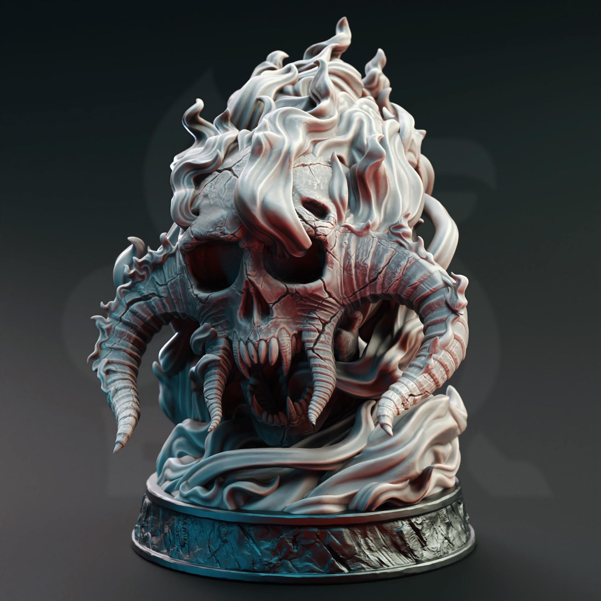 Giant Infernal Skull (Huge) | DM Stash | 32mm Scale | Devils & Divine Pack