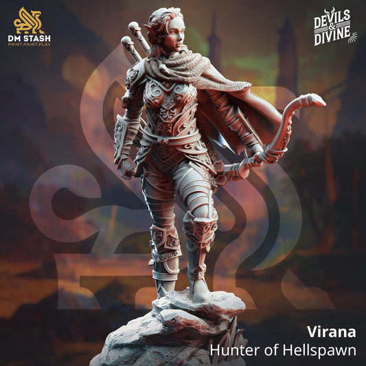 Virana - Hunter of Hellspawn (Medium) | DM Stash | 32mm Scale | Premium DnD Miniature High Quality Resin