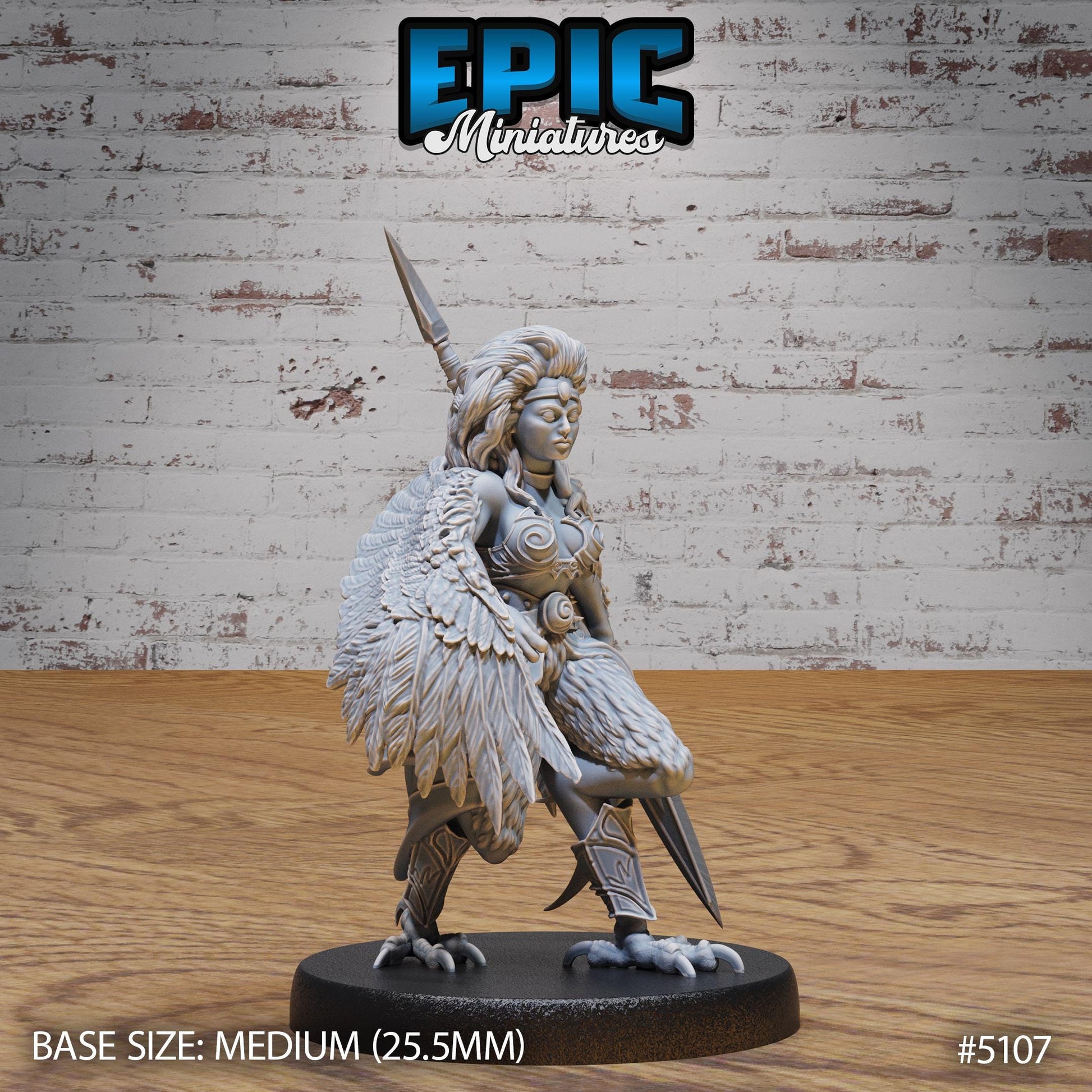 Captured Harpy (Medium) | Premium DnD Miniatures | High Quality Resin | D&D RPG