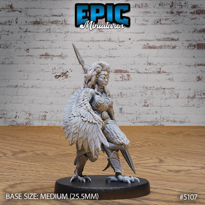 Captured Harpy (Medium) | Premium DnD Miniatures | High Quality Resin | D&D RPG