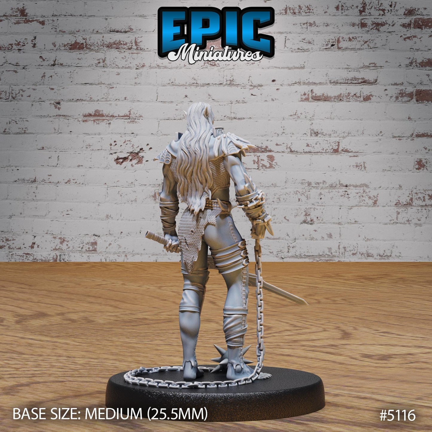 Half-Drow Slave Master (Medium) | Premium DnD Miniatures | High Quality Resin | D&D RPG
