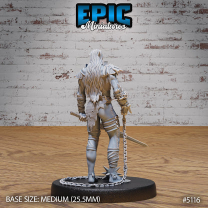 Half-Drow Slave Master (Medium) | Premium DnD Miniatures | High Quality Resin | D&D RPG
