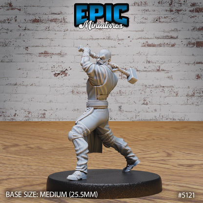 Imprisoned Blacksmith (Medium)| Premium DnD Miniatures | High Quality Resin | D&D RPG