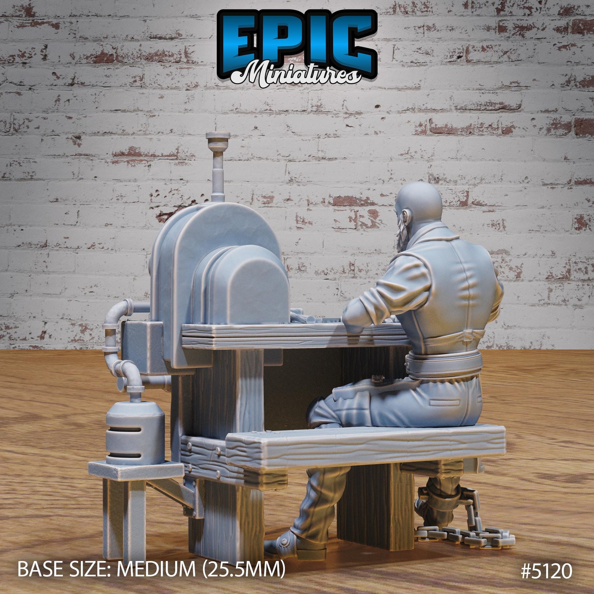 Imprisoned Blacksmith (Medium)| Premium DnD Miniatures | High Quality Resin | D&D RPG