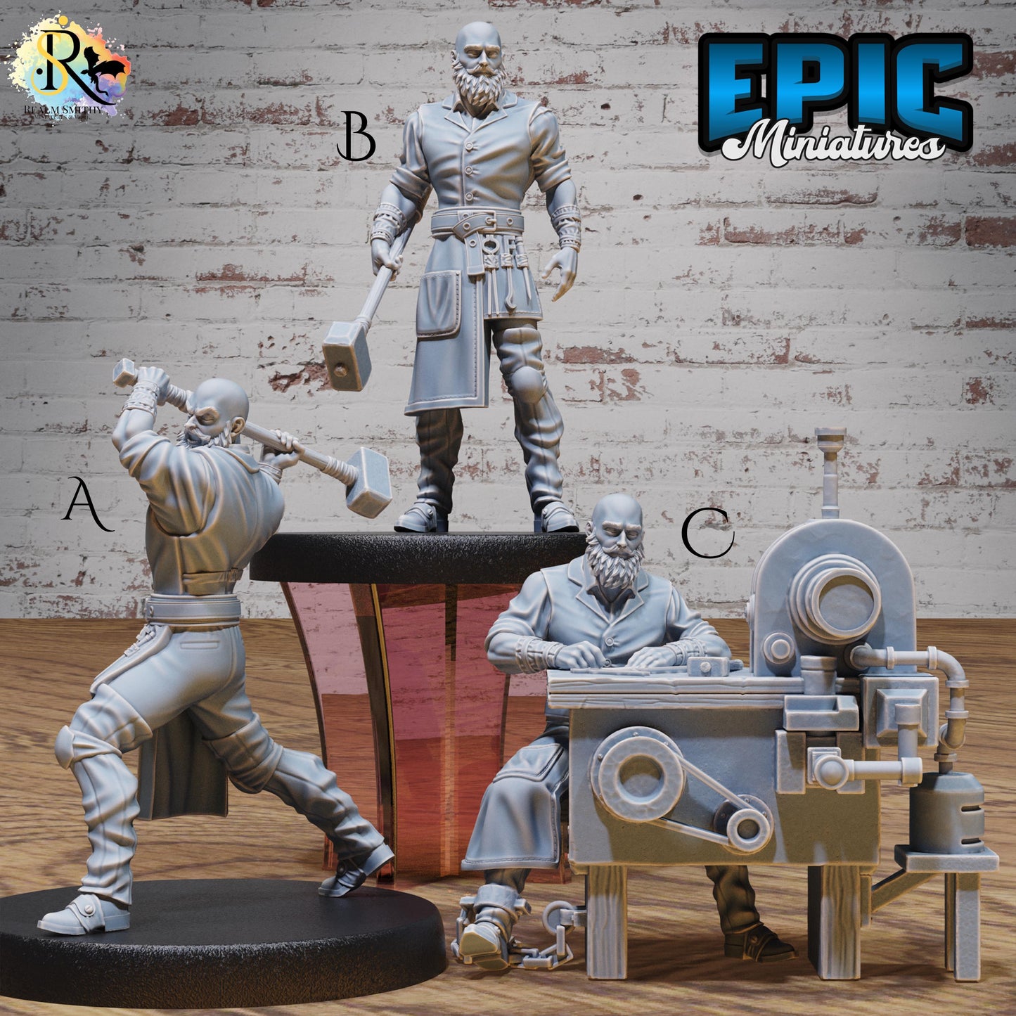 Imprisoned Blacksmith (Medium)| Premium DnD Miniatures | High Quality Resin | D&D RPG