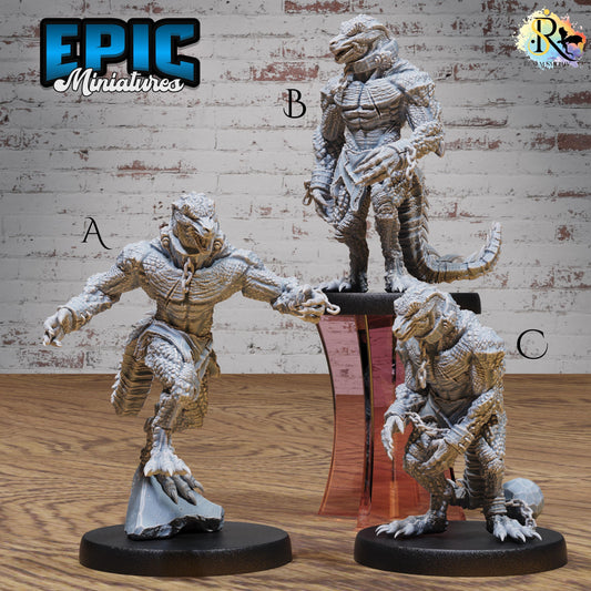 Lizardfolk Slave (Medium)| Premium DnD Miniatures | High Quality Resin | D&D RPG