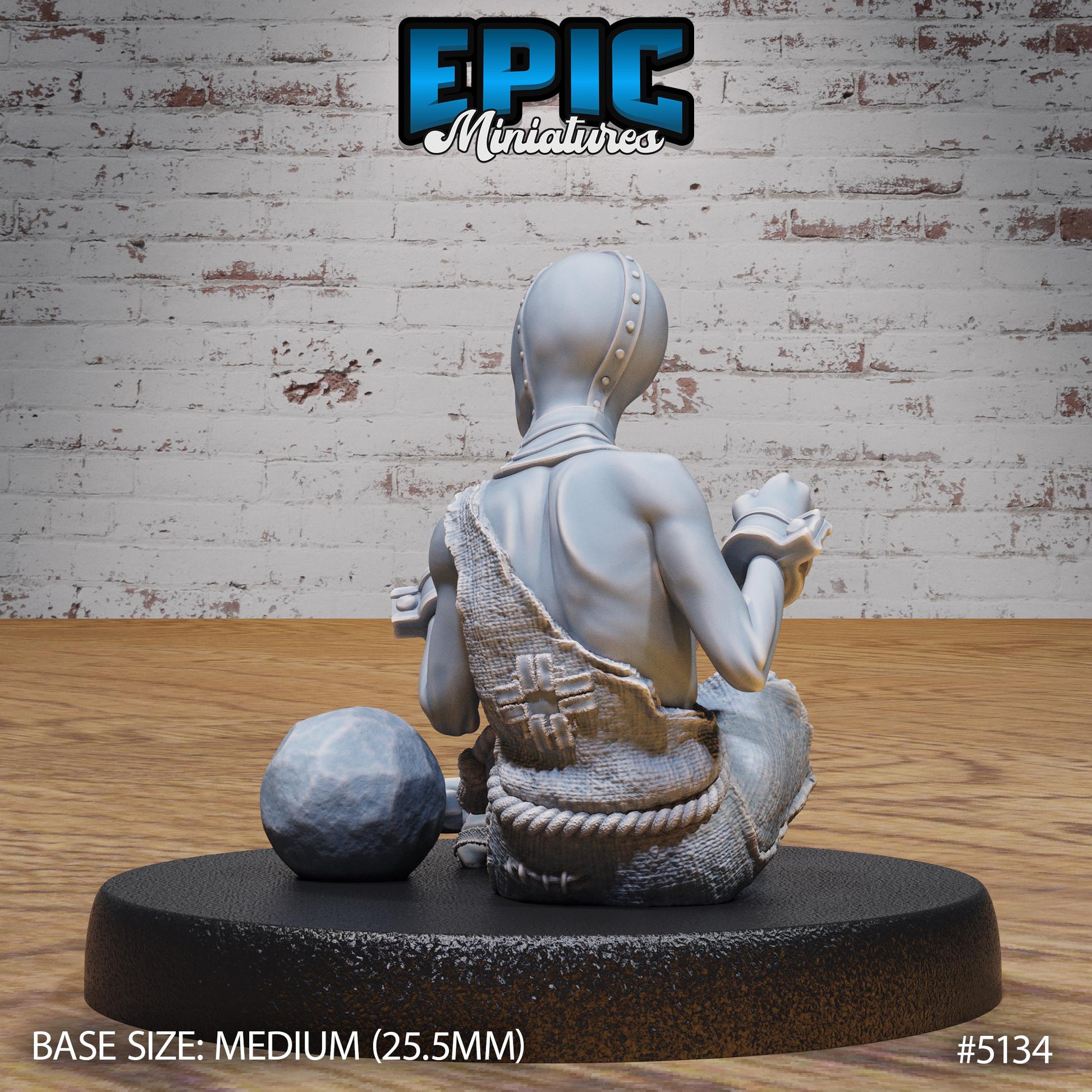 Old Prisoner v2 (Medium)| Premium DnD Miniatures | High Quality Resin | D&D RPG