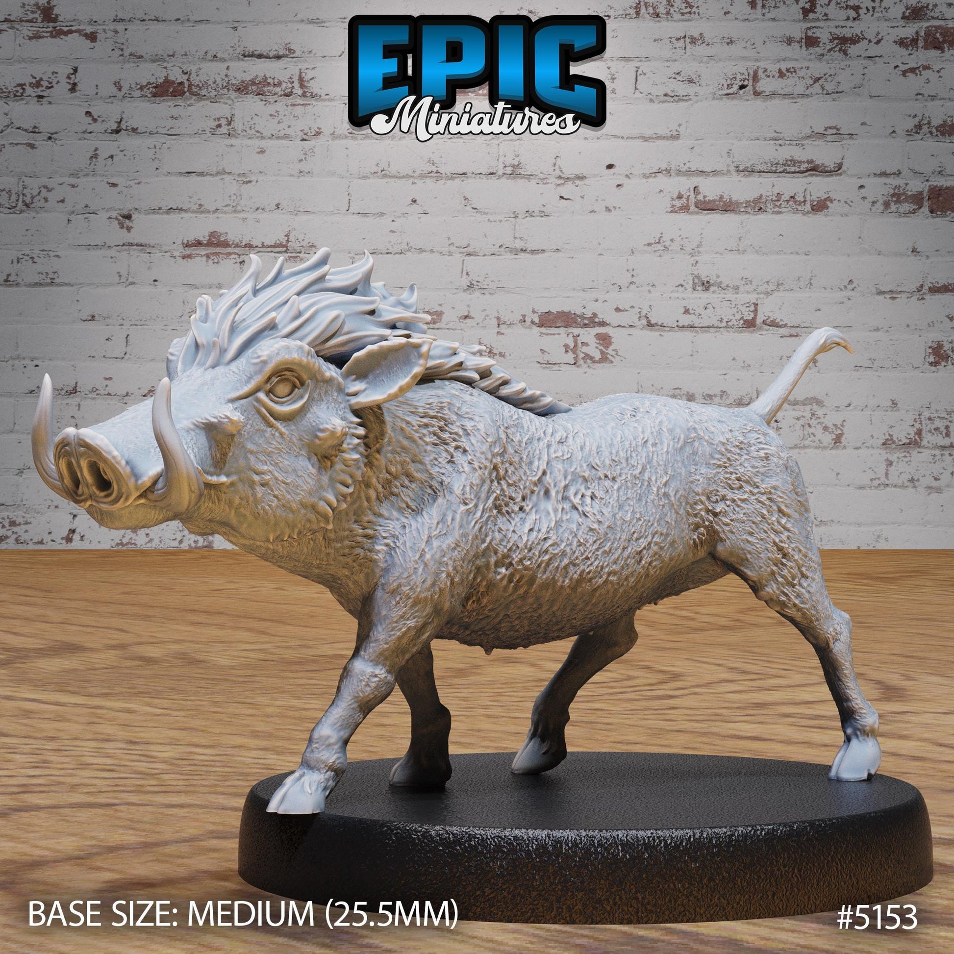 Warthog (Medium) | Premium DnD Miniatures | High Quality Resin | D&D RPG