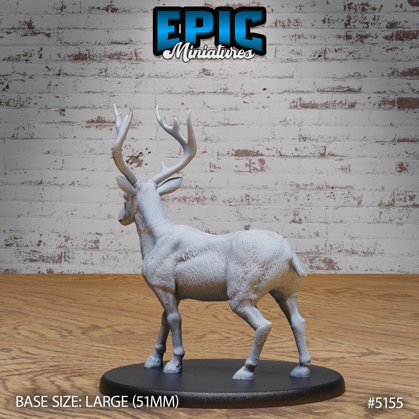 Deer (Medium) | Premium DnD Miniatures | High Quality Resin | D&D RPG