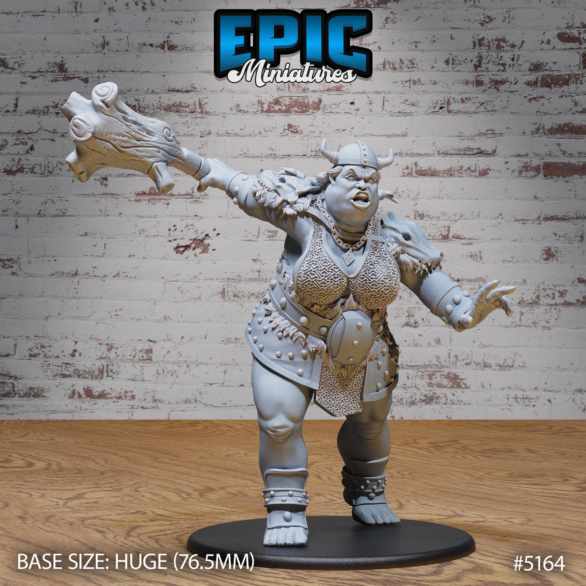 Hill Giantess (Huge) | Premium DnD Miniatures | High Quality Resin | D&D RPG