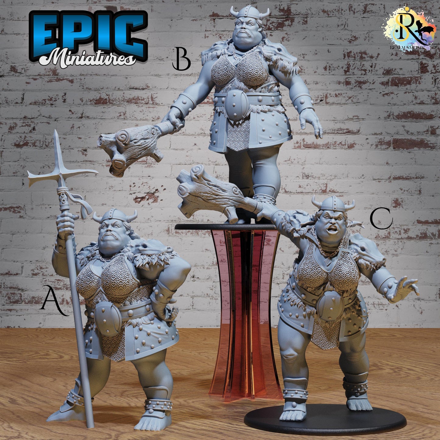 Hill Giantess (Huge) | Premium DnD Miniatures | High Quality Resin | D&D RPG