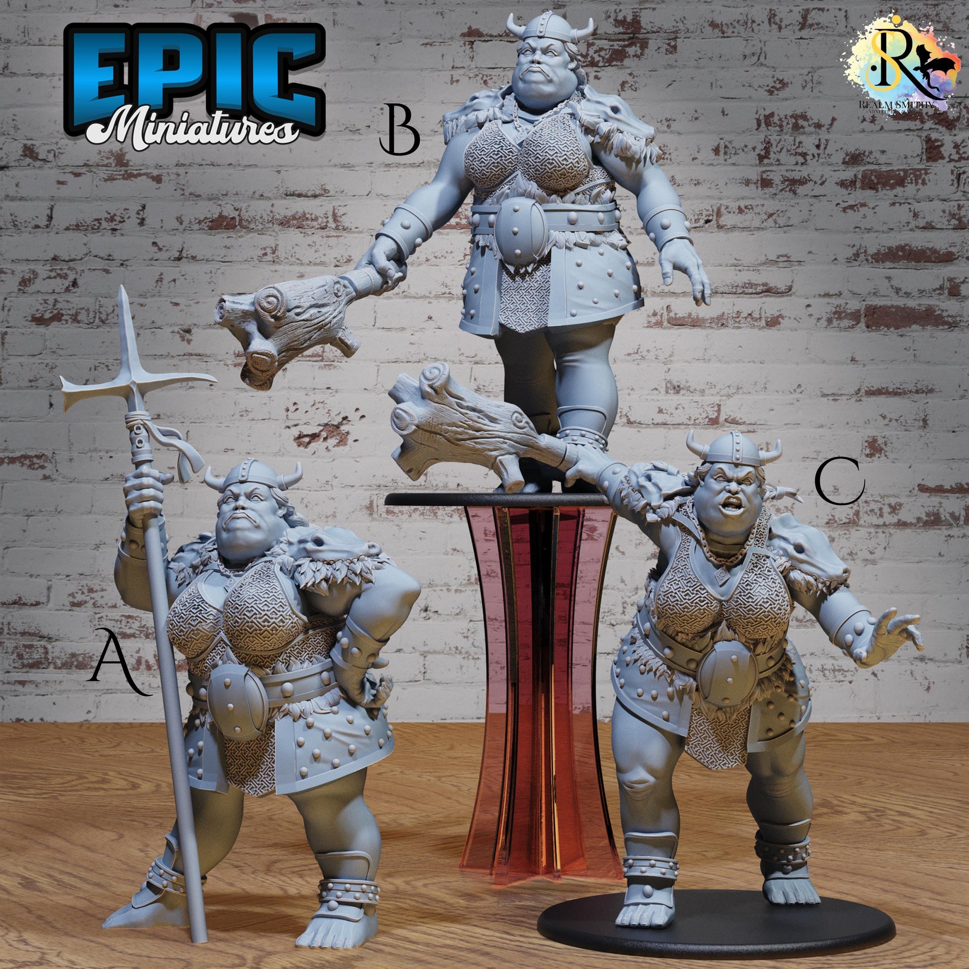 Hill Giantess (Huge) | Premium DnD Miniatures | High Quality Resin | D&D RPG
