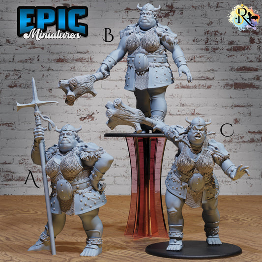 Hill Giantess (Huge) | Premium DnD Miniatures | High Quality Resin | D&D RPG