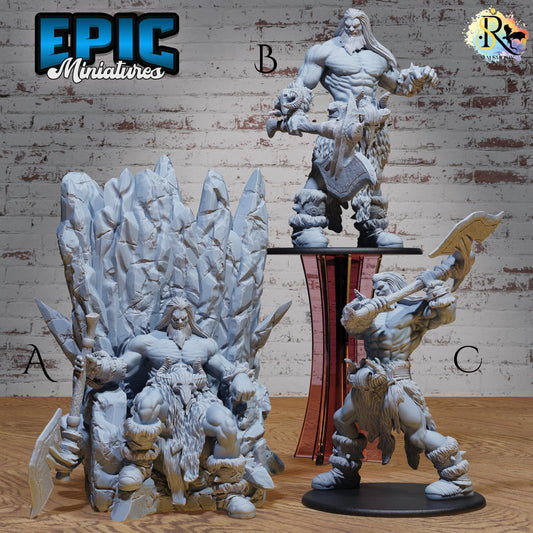 Jotun Frost Giant (Huge) | Premium DnD Miniatures | High Quality Resin | D&D RPG