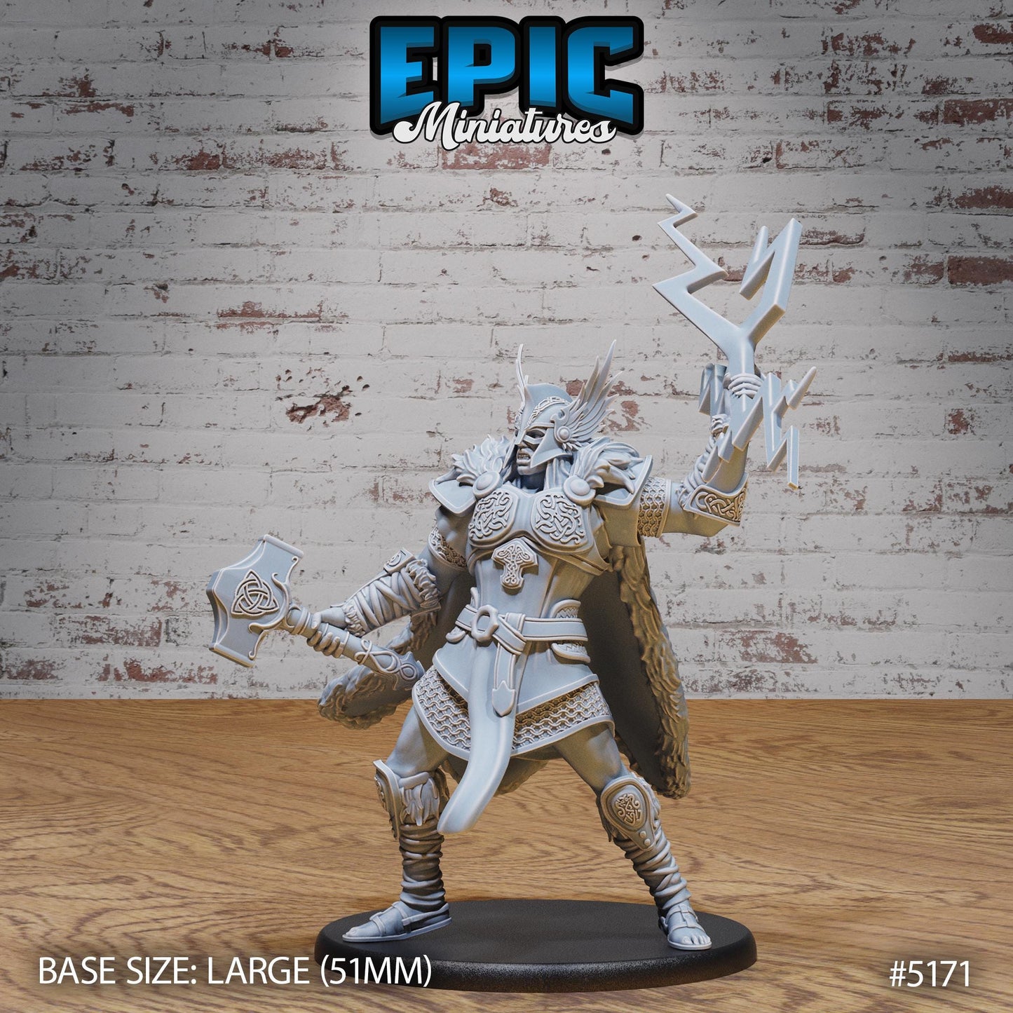 Thor Avatar (Large) | Premium DnD Miniatures | High Quality Resin | D&D RPG
