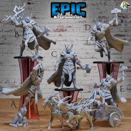 Thor Avatar (Large) | Premium DnD Miniatures | High Quality Resin | D&D RPG