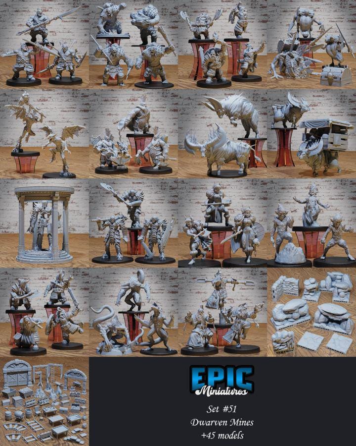 Half-Dwarf Monk (Medium) | Premium DnD Minis High Quality Resin | EPIC 28mm | Magic, Mage, Kung-Fu, Karate, Elder, Old, Male, Man, Kick