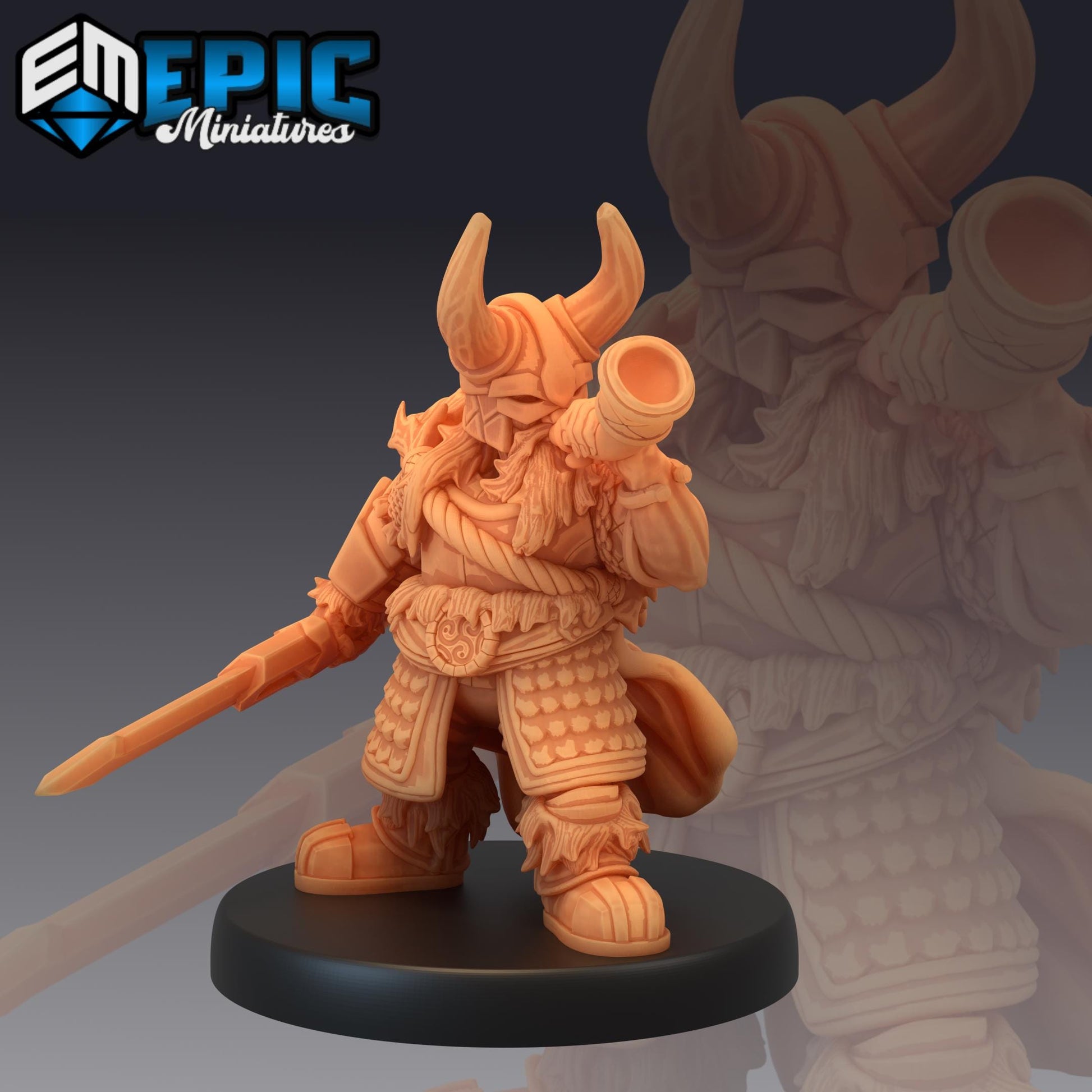 Dwarf Army (Medium) | #051 - Dwarven Mines | EPIC 28mm | Dwarves, Fighters, LOTR, Clan, Horn, Torch, Axes, Rage, Armies