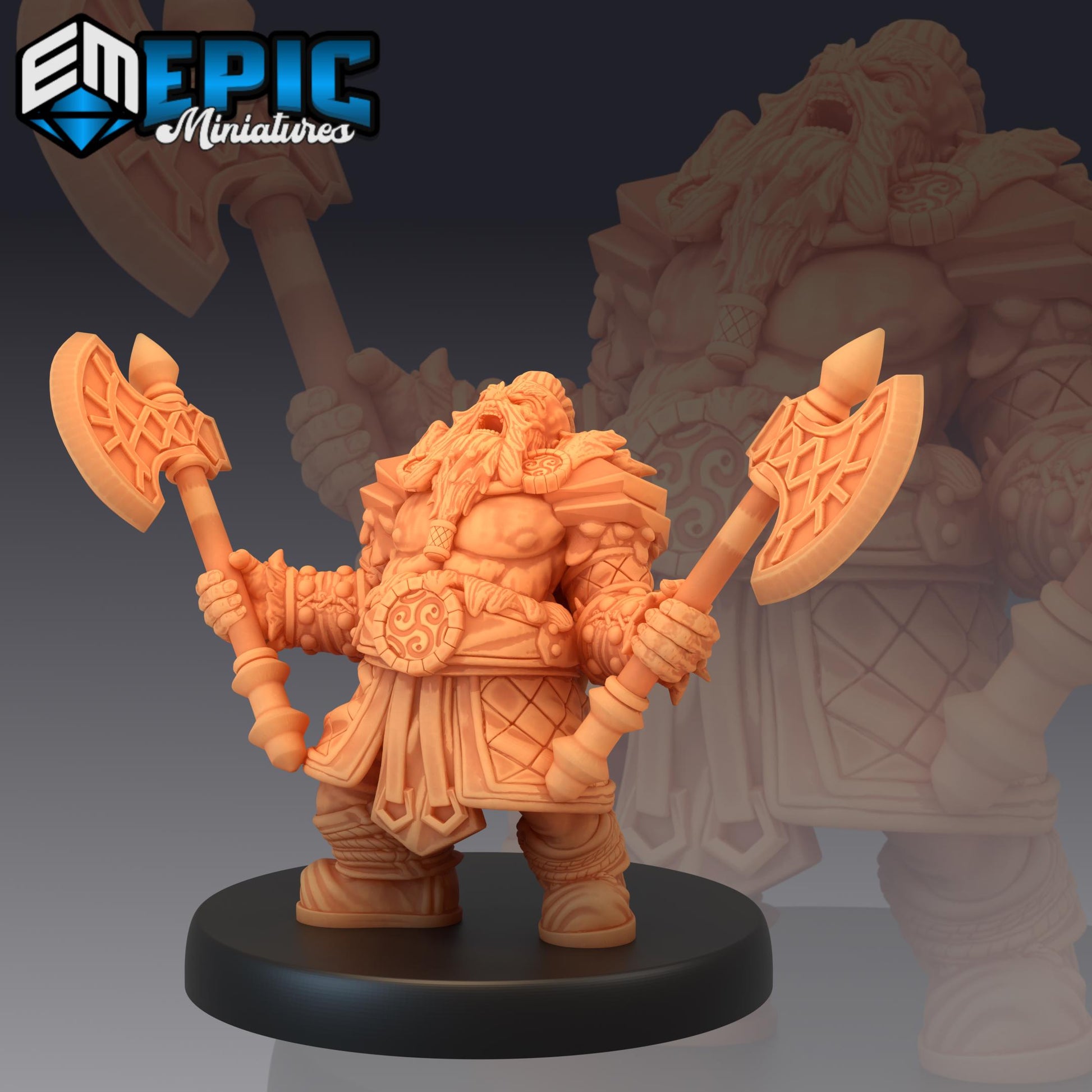Dwarf Army (Medium) | #051 - Dwarven Mines | EPIC 28mm | Dwarves, Fighters, LOTR, Clan, Horn, Torch, Axes, Rage, Armies
