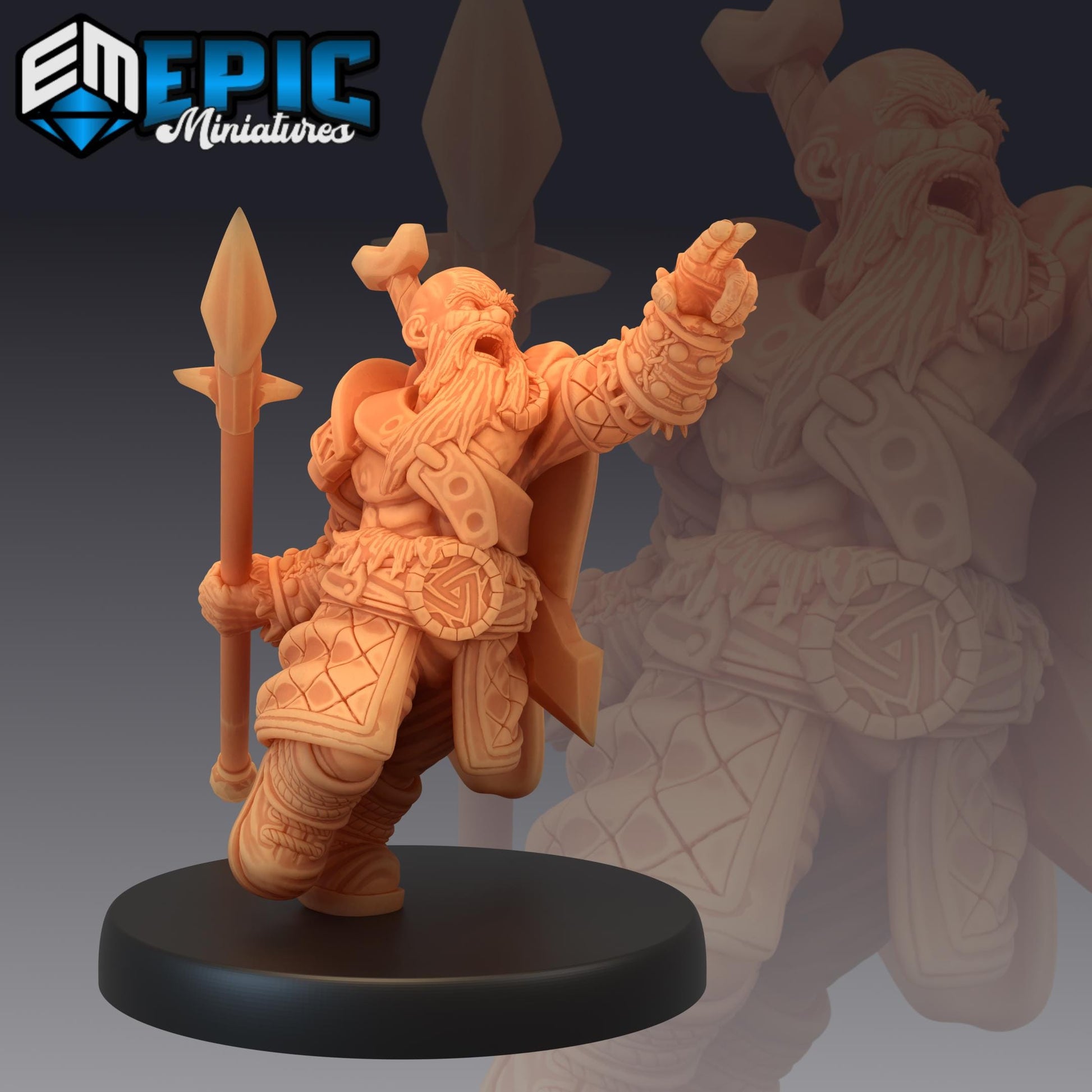 Dwarf Army (Medium) | #051 - Dwarven Mines | EPIC 28mm | Dwarves, Fighters, LOTR, Clan, Horn, Torch, Axes, Rage, Armies