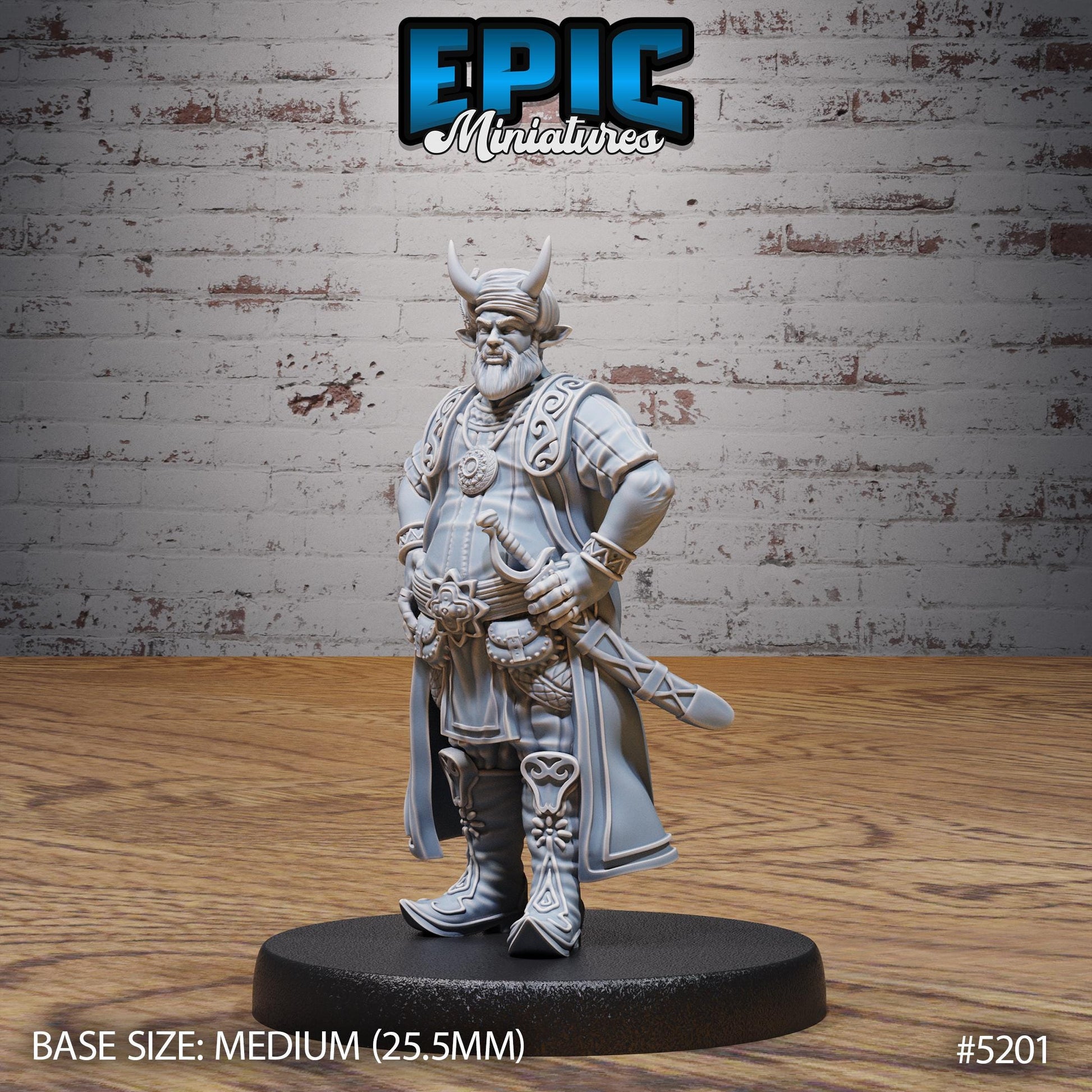 Tiefling Merchant (Medium) | #118 - Oriental Fortress - EPIC | NPC, Citizen, Bow, Shopkeeper, Trader, Vendor, Sword, Furs
