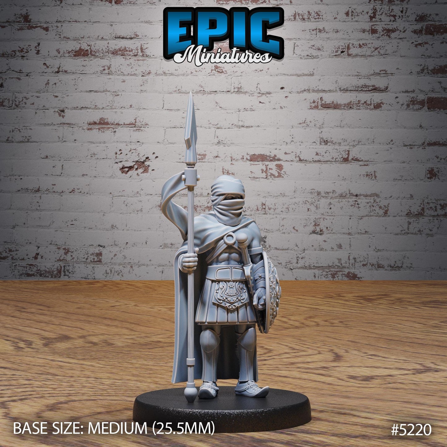 Oriental Army A (Medium) |Premium DnD Minis High Quality Resin Miniature| Soldier, Guard Merchant, Arabian Desert, Middle East, Scroll, Male