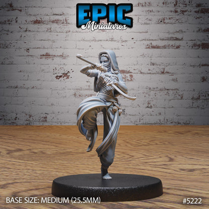 Oriental Army B (Medium+Large) |Premium DnD Minis High Quality Resin Miniature| Mage, Dancer, Rider Mount, Arabian Desert Middle East, Camel