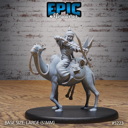 Oriental Army B (Medium+Large) |Premium DnD Minis High Quality Resin Miniature| Mage, Dancer, Rider Mount, Arabian Desert Middle East, Camel