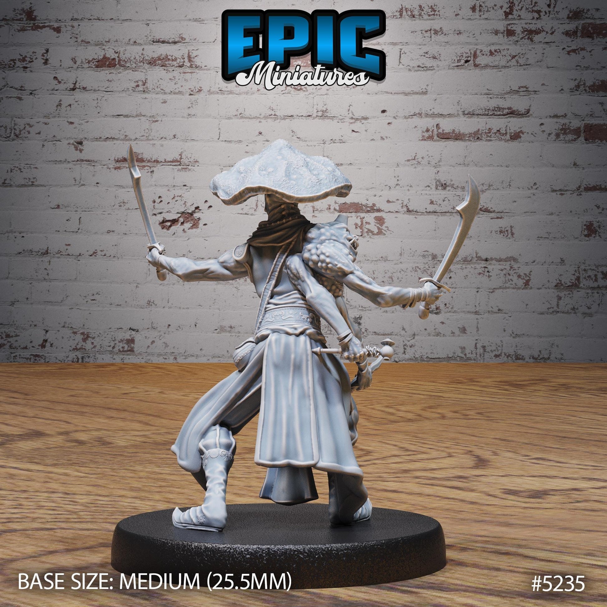 Oriental Fungi Merchant (Medium) | #118 - Oriental Fortress - EPIC | Mushroom, Myconid, Middle East Trader, Seller, NPC, Pipe