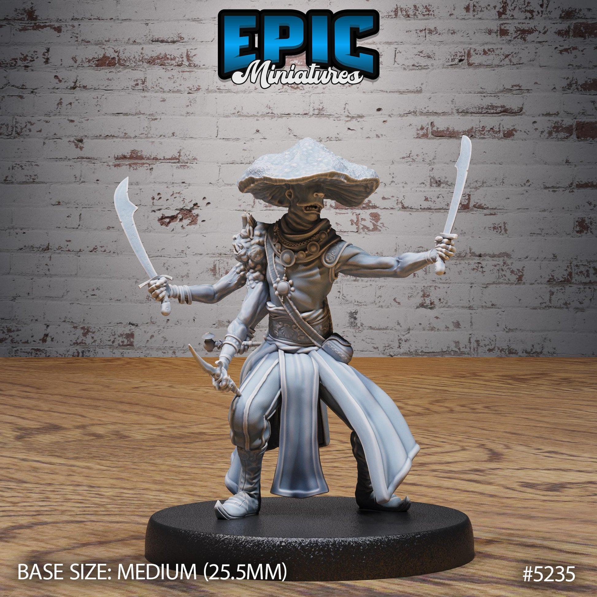 Oriental Fungi Merchant (Medium) | #118 - Oriental Fortress - EPIC | Mushroom, Myconid, Middle East Trader, Seller, NPC, Pipe