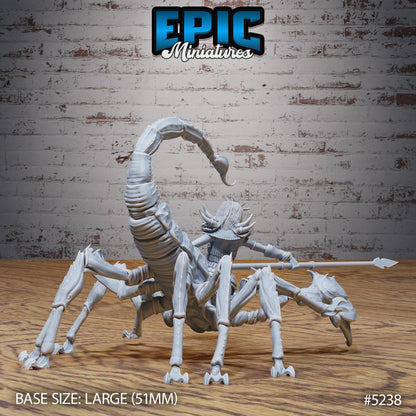 Scorpion Centaur Lady (Large) | #118 - Oriental Fortress - EPIC | Female, Crab, Spear, Sword, Lobster, Monster, Abomination