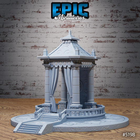 Oriental Shrine (Gargantuan) | #118 - Oriental Fortress - EPIC | Gazebo, Temple, Curtains, Eastern, Building, Structure