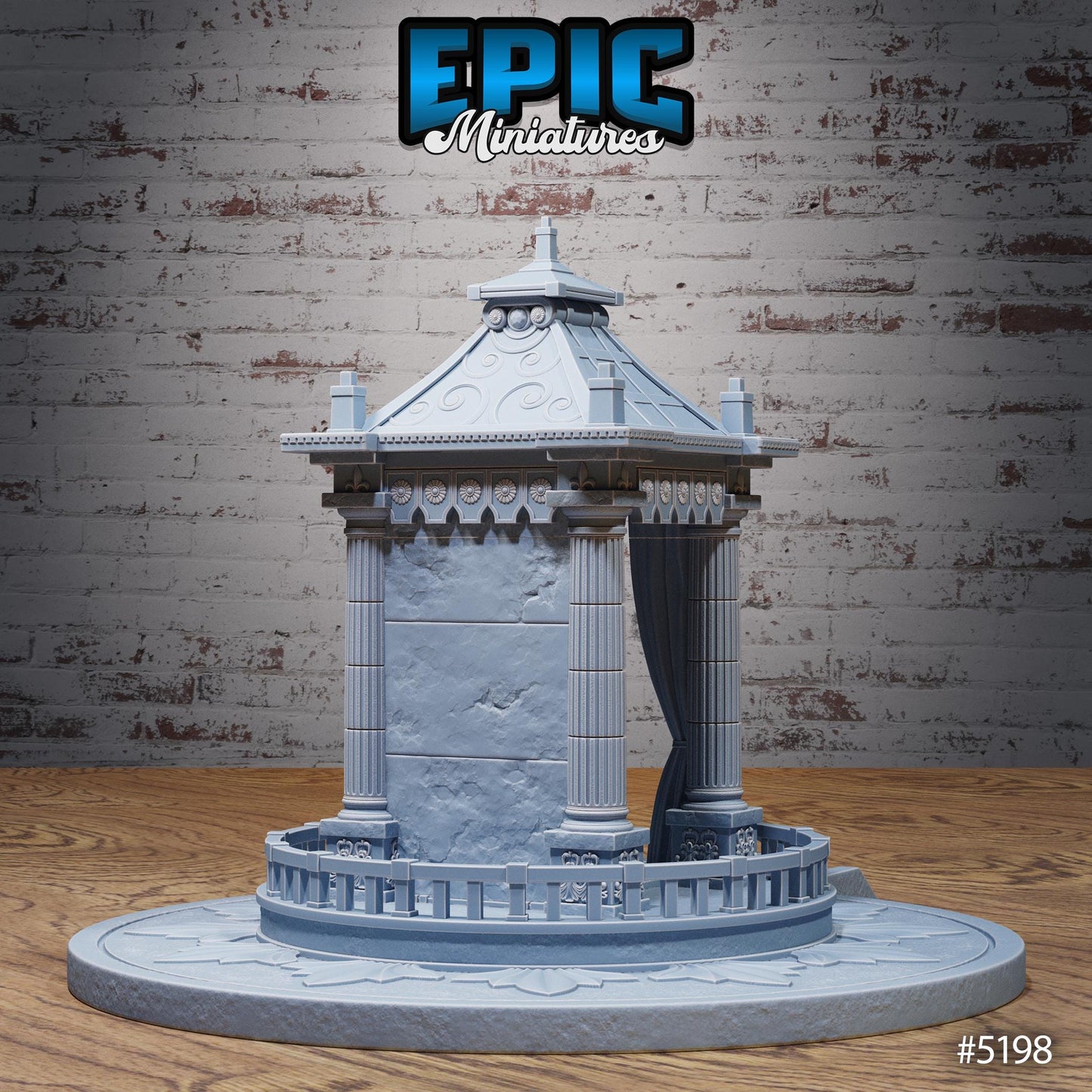 Oriental Shrine (Gargantuan) | #118 - Oriental Fortress - EPIC | Gazebo, Temple, Curtains, Eastern, Building, Structure